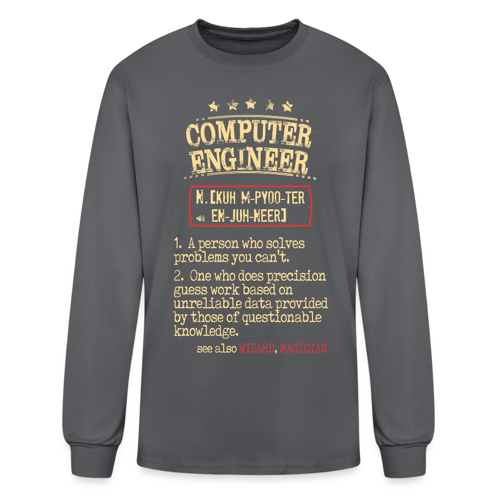 K00800 Computer Engineer crewneck - Computer Engineer see also WIZARD, MAGICIAN, - charcoal