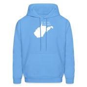 S00048 West Virginia- Home grown Men's Hoodie - carolina blue