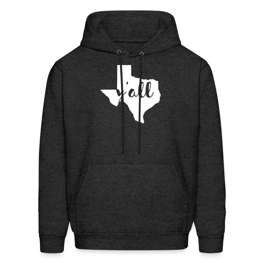 S00043 Texas -Y'all  Men's Hoodie - charcoal grey