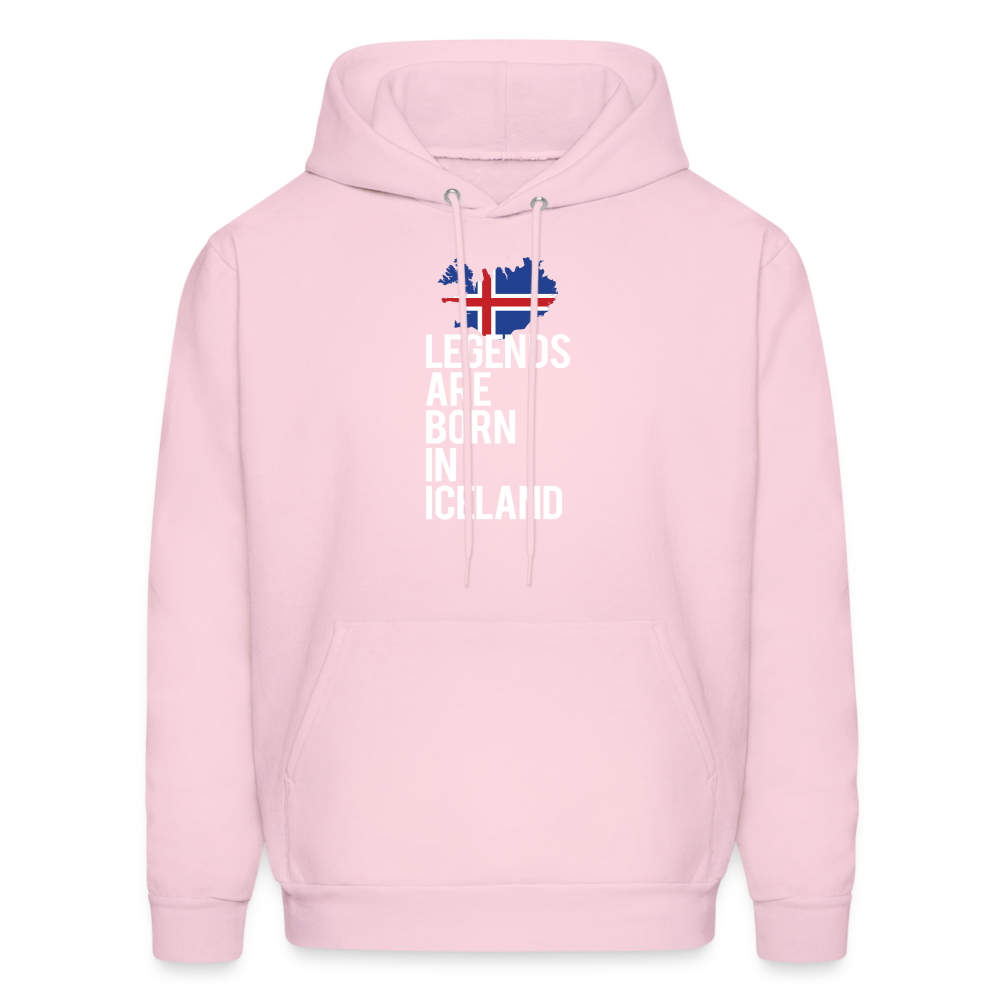 Iceland Hoodie - Legends are born in Iceland, Icelandic Gift K00465 - pale pink