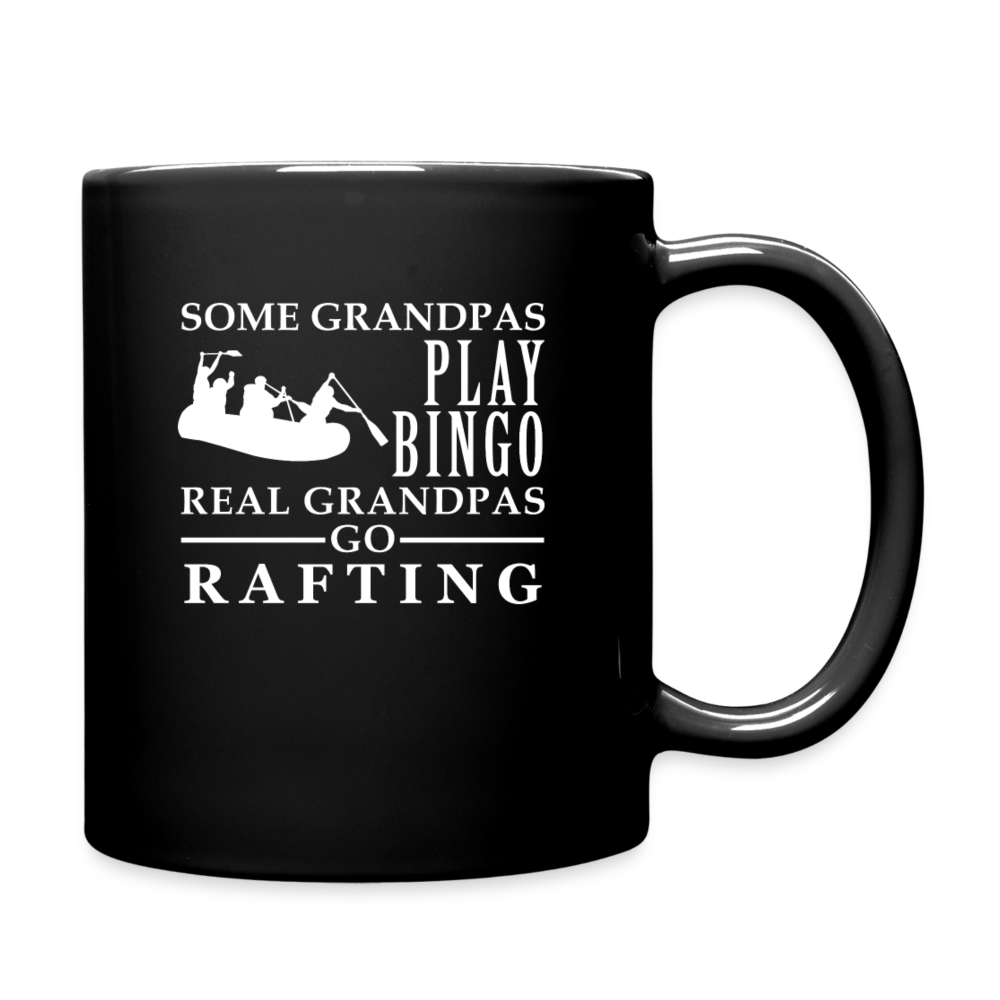Real Grandpas go Rafting Full Color Mug - black