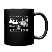 Real Grandpas go Rafting Full Color Mug - black