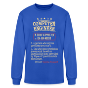 K00800 Computer Engineer crewneck - Computer Engineer see also WIZARD, MAGICIAN, - royal blue