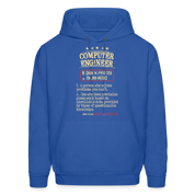 K00800  Computer Engineer Hoodie - Computer Engineer see also WIZARD, MAGICIAN, Computer Engineer GifMen's Hoodie - royal blue