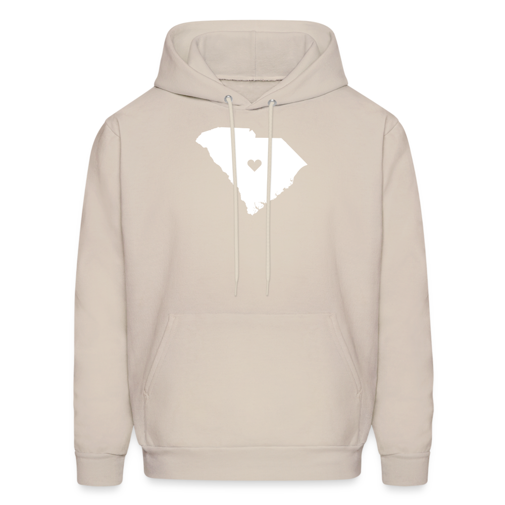 S00040 South Carolina-Love  Men's Hoodie - Sand