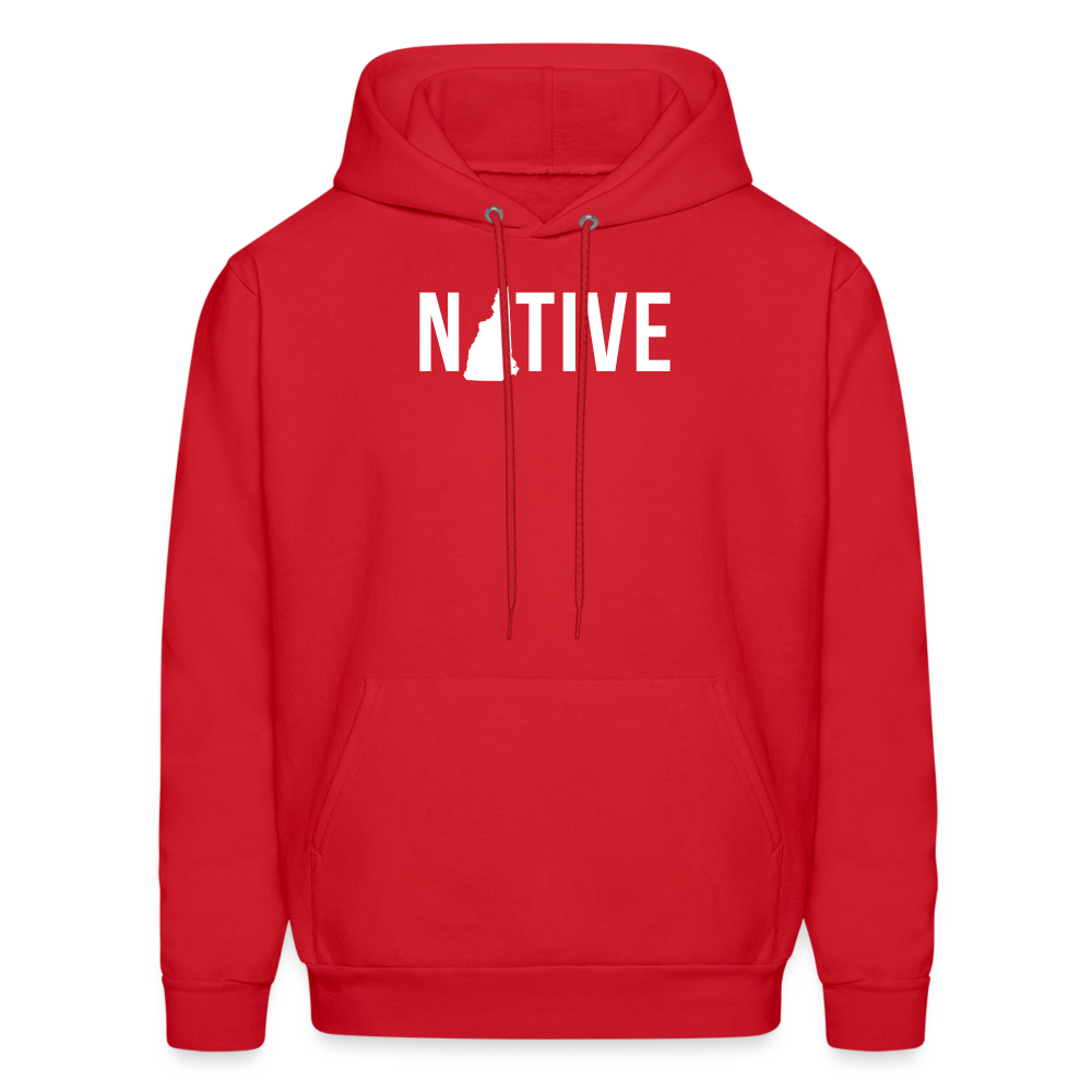 S00029 New Hampshire- Native Men's Hoodie - red