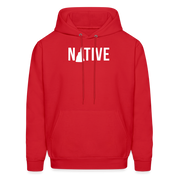 S00029 New Hampshire- Native Men's Hoodie - red