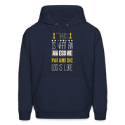 This is what an awesome Paramedic looks like  S00104 Men's Hoodie - navy