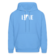 S00045 Vermont -Love Men's Hoodie - carolina blue