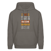 Carpenter Hoodie - This is what an awesome Carpenter looks like  S00096 Men's Hoodie - asphalt gray