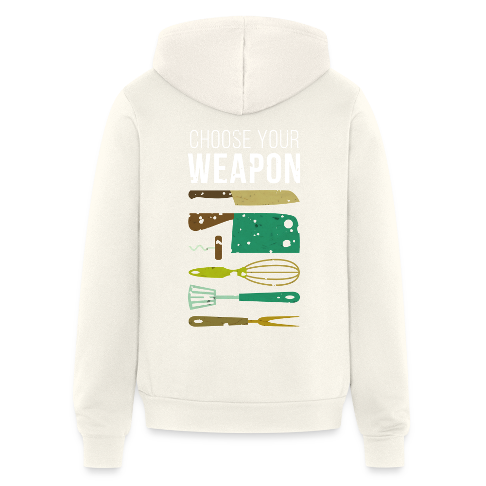 S00534 Choose your weapon Gildan Heavy Blend Adult Zip Hoodie - vintage white