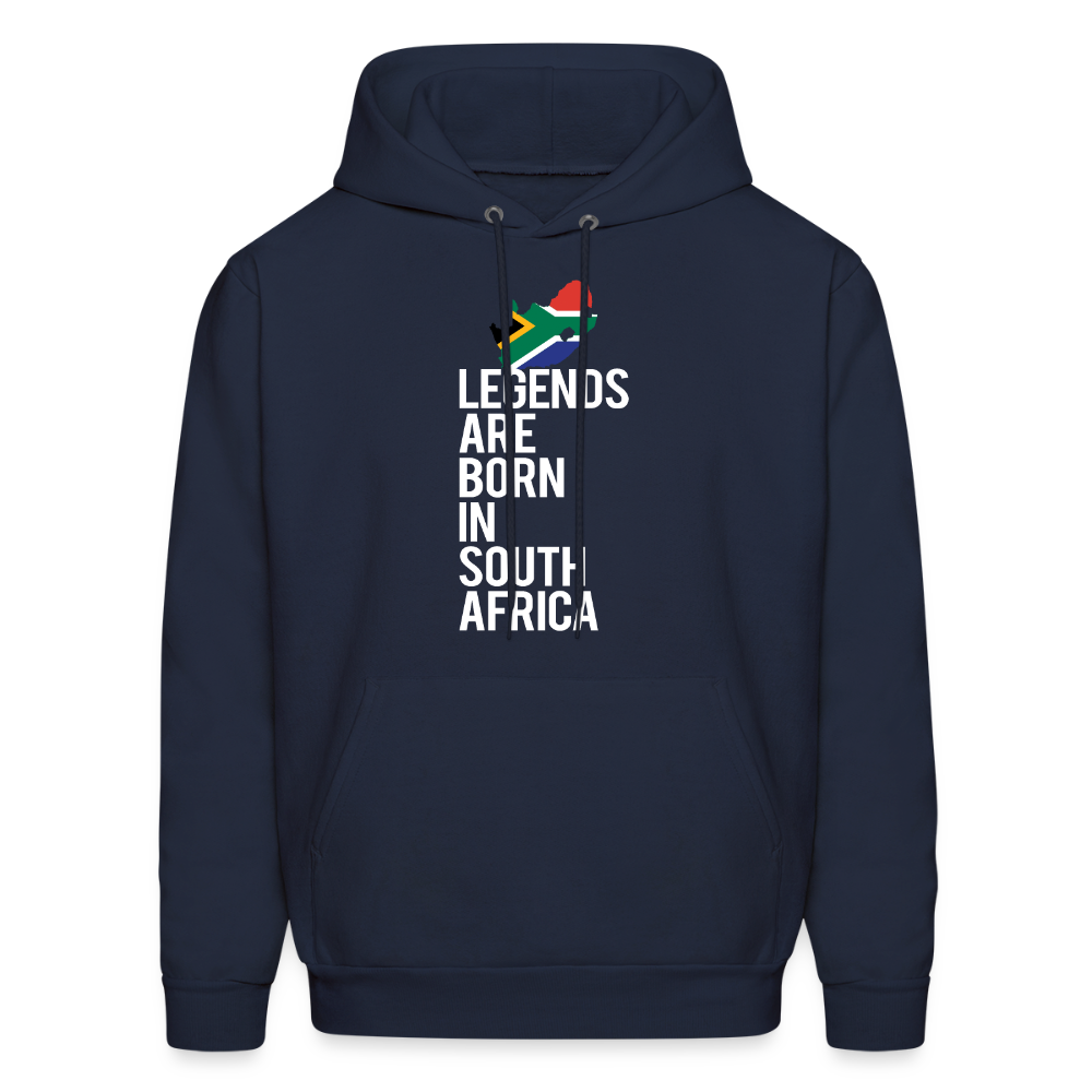 Legends are born in South Africa Unisex Hoodie - navy
