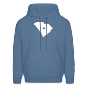 S00040 South Carolina-Love  Men's Hoodie - denim blue