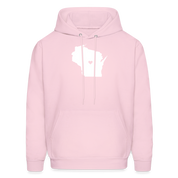 S00049Wisconsin - Love Men's Hoodie - pale pink