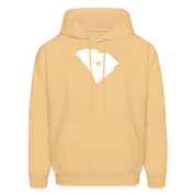 S00040 South Carolina-Love  Men's Hoodie - light gold 