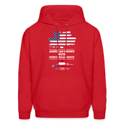 S00375  Puerto Rican Roots Hoodie - American Grown with puerto rican roots Men's Hoodie - red