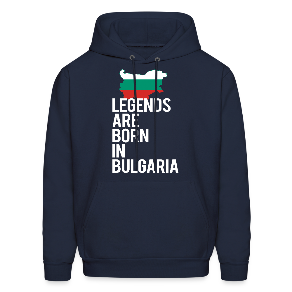 K00414    Bulgaria Hoodie - Legends are born in Bulgaria, Bulgarian Men's Hoodie - navy