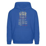 K00800   Computer Engineer Hoodie - Computer Engineer see also WIZARD, MAGICIAN, Computer Engineer Gift - royal blue