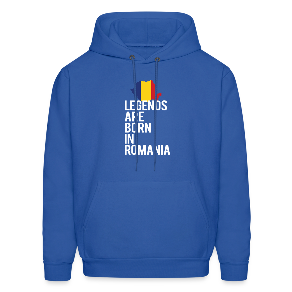 Legends are born in Romania Men's Hoodie - royal blue