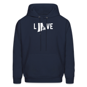S00039 Rhode Island - Love Men's Hoodie - navy