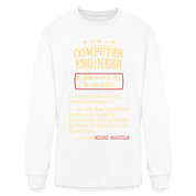 K00800 Computer Engineer crewneck - Computer Engineer see also WIZARD, MAGICIAN, - white