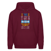 TThis is what an awesome Assistant occupational therapist looks like S00072 Men's Hoodie - burgundy
