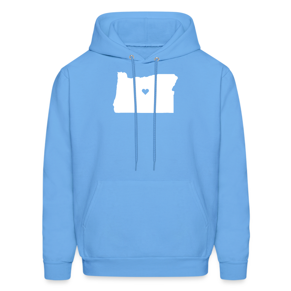 S00037 Oregon-Love  Men's Hoodie - carolina blue