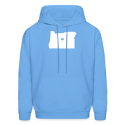 S00037 Oregon-Love  Men's Hoodie - carolina blue