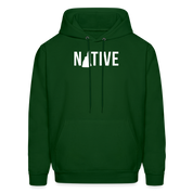 S00029 New Hampshire- Native Men's Hoodie - forest green