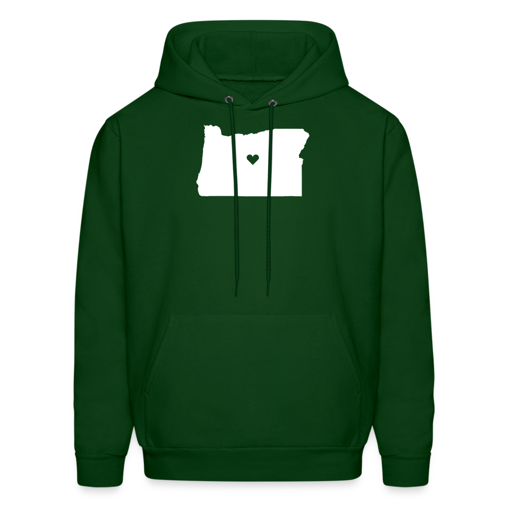 S00037 Oregon-Love  Men's Hoodie - forest green