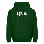 S00039 Rhode Island - Love Men's Hoodie - forest green