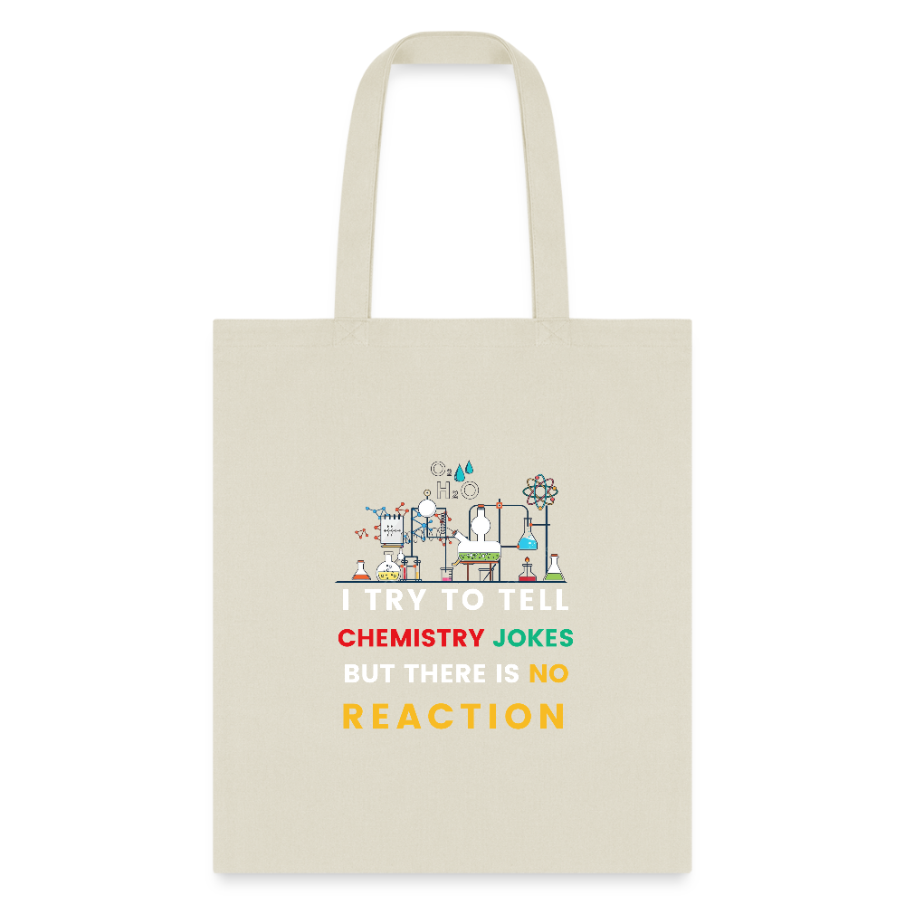 Chemistry jokes new design 2025 tote bag - natural