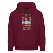 IT manager This is what an awesome IT manager looks like  S00074 Men's Hoodie - burgundy
