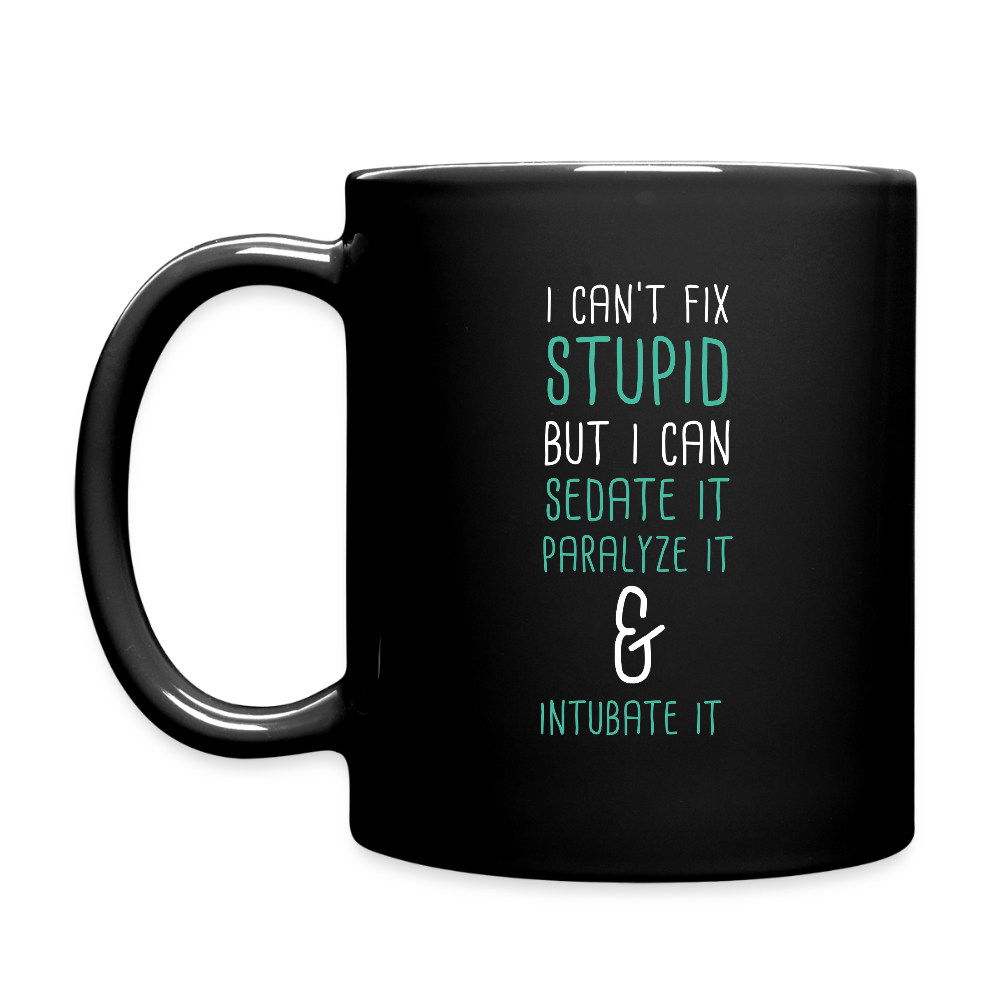 tech mug (11oz) Black - black