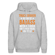 SB10433 Truck  driver badass Men's Hoodie - heather gray