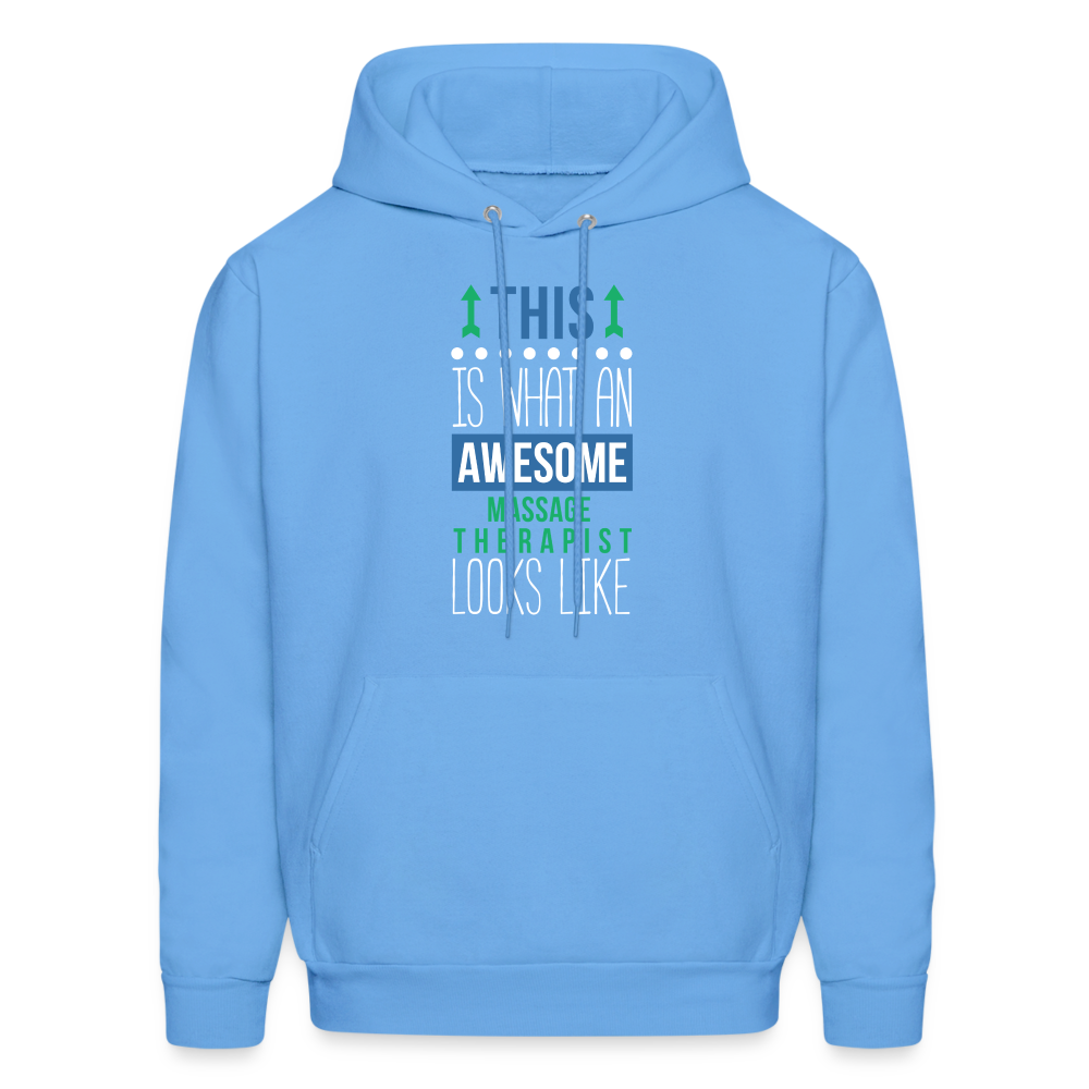 This is what an awesome Massage Therapist looks like S00079 Men's Hoodie - carolina blue