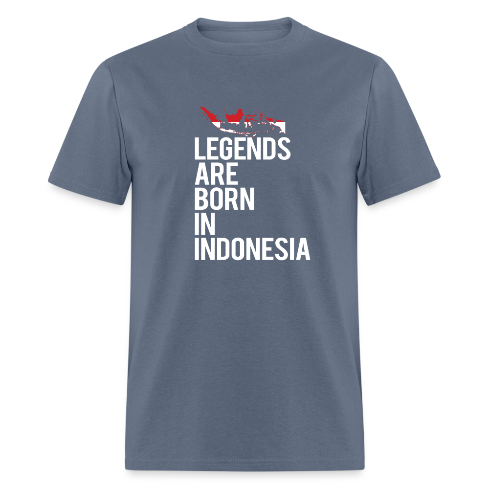 Legends are born in Indonesia Unisex Classic T-Shirt - denim
