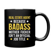 Badass Real Estate Agent Full Color Mug - black