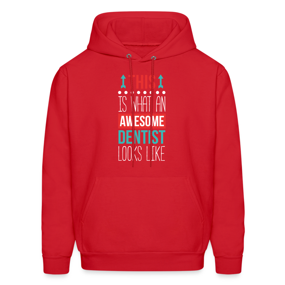 Dentist Hoodie - This is what an awesome Dentist looks like S00063 Men's Hoodie - red