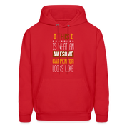 Carpenter Hoodie - This is what an awesome Carpenter looks like  S00096 Men's Hoodie - red