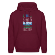 This is what an awesome Massage Therapist looks like S00079 Men's Hoodie - burgundy