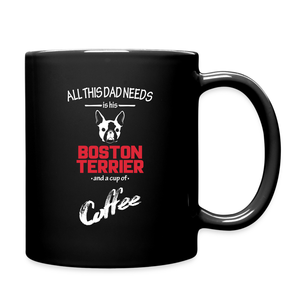 Boston terrier Owner Full Color Mug - black