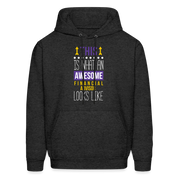 Financial advisor This is what an awesome Financial advisor looks like S00075Men's Hoodie - charcoal grey