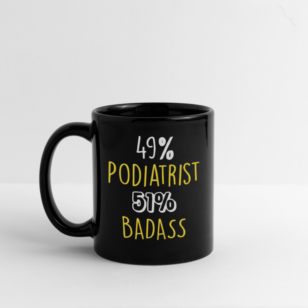 K00348 Mug for Podiatrist Gift for Podiatrist Black mug, Gift for Coffee or Tea lover, Christmas gift for coworker - black