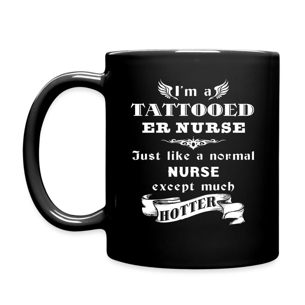 Tattoed Er Nurse Full Color Mug - black