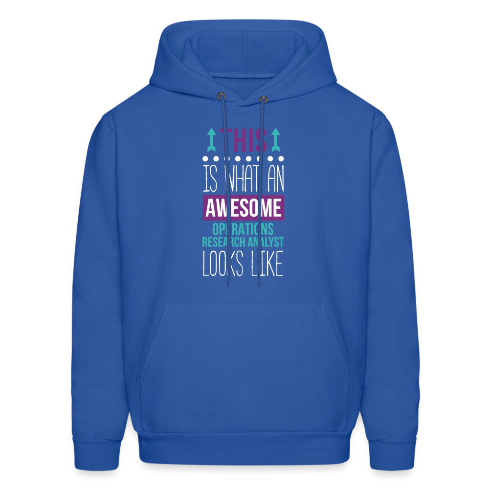This is what an awesome Operations research analyst looks like  S00069 Men's Hoodie - royal blue