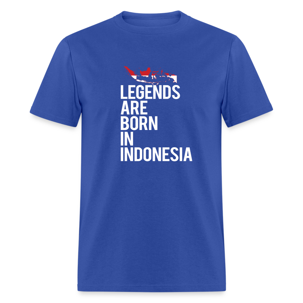 Legends are born in Indonesia Unisex Classic T-Shirt - royal blue