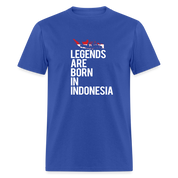Legends are born in Indonesia Unisex Classic T-Shirt - royal blue
