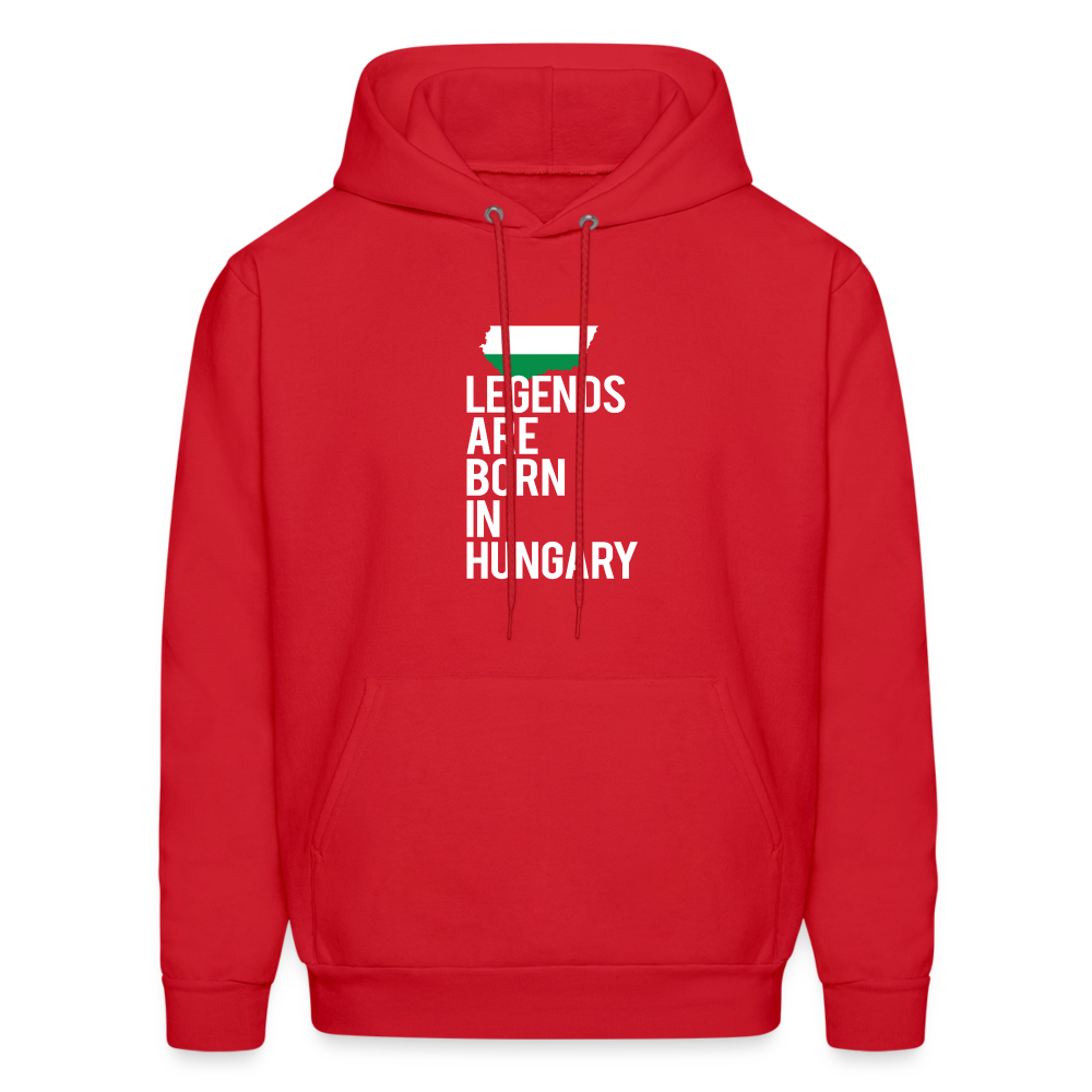 Legends are born in Hungary Men's Hoodie - red