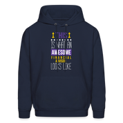 Financial advisor This is what an awesome Financial advisor looks like S00075Men's Hoodie - navy